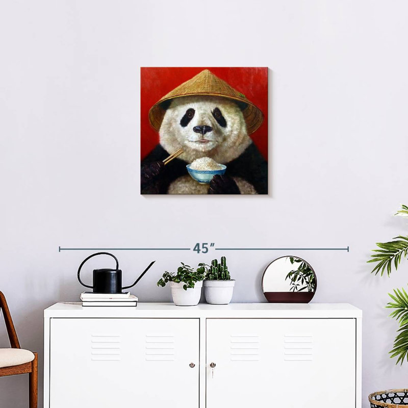Crowle Panda Feast, 20" H x 20" W