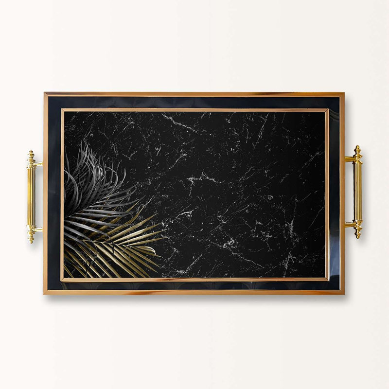 Élégant plateau de service en verre 19,7 x 11,4 x 1,4 pouces | 100% verre de haute qualité | Parfait pour recevoir et servir | Conception élégante et fonctionnelle pour la maison et les fêtes | Durable et facile à nettoyer