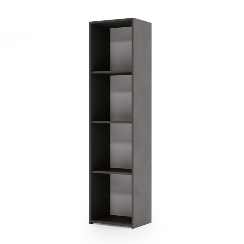 160cm H Library Bookcase, (3 Shelves) 160cm H x 40cm W x 30cm D, Grey