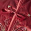 Imperial Design Hand Beaded Christmas Tree Skirt on Red- Large - 60"