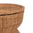 Round Rattan Lift-Top Side Table