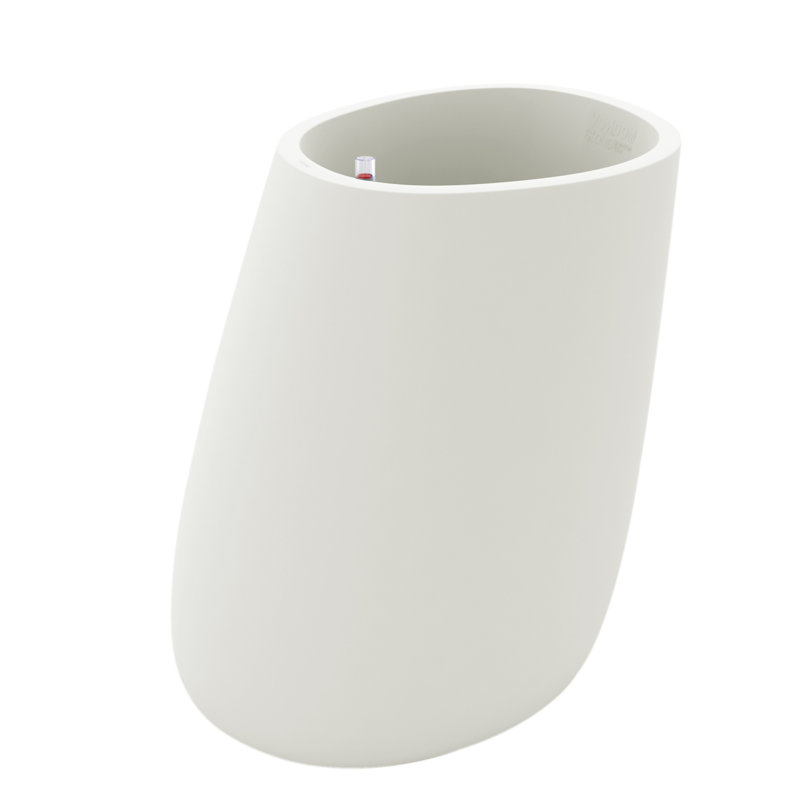 Stone Resin Pot Planter, Ice, 47.25" H x 40.75" W x 32.75" D
