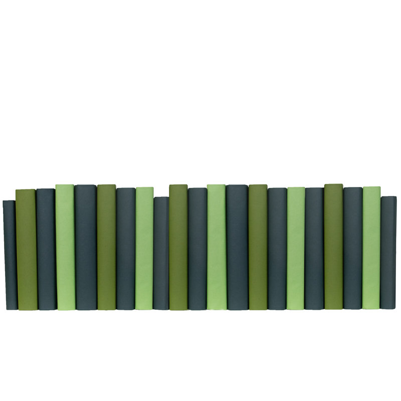 Livres décoratifs - Livres sur papier buis - Livres verts au pied