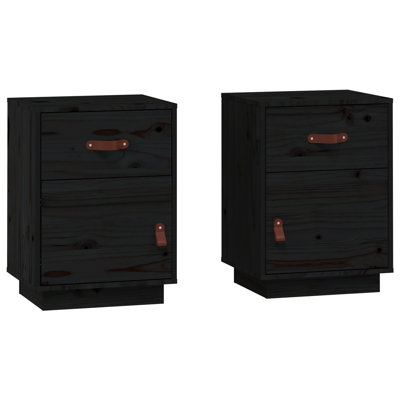 40cm W Solid Wood Bedside Table