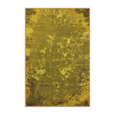 Tapis jaunes modernes Mid-Century 2614