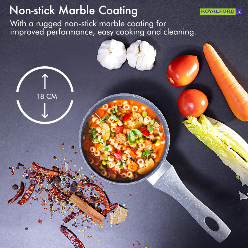 Non-Stick Aluminum Saucepan, 2 L