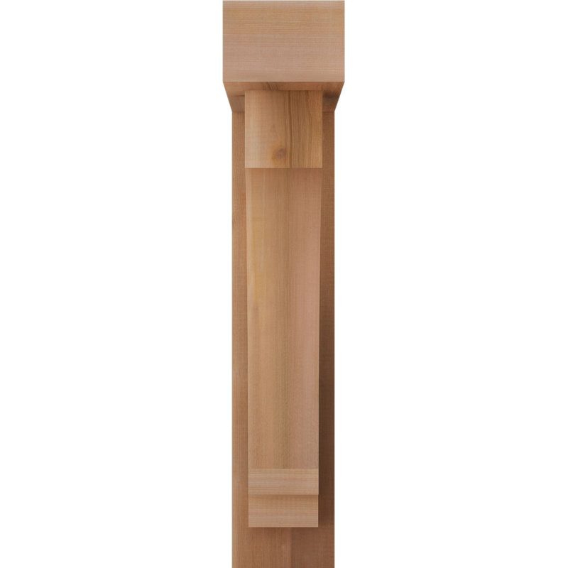 Support de bloc impérial avec entretoise décalée, 32 x 20, Cèdre rouge occidental de l 6 po (scié brut)
