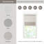 Store romain naturel sans fil filtrant la lumière 29 x 64 po, naturel