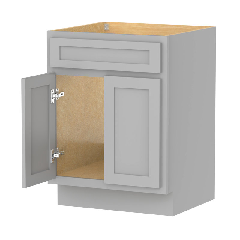 24'' Single Bathroom Vanity Base Only, Gray