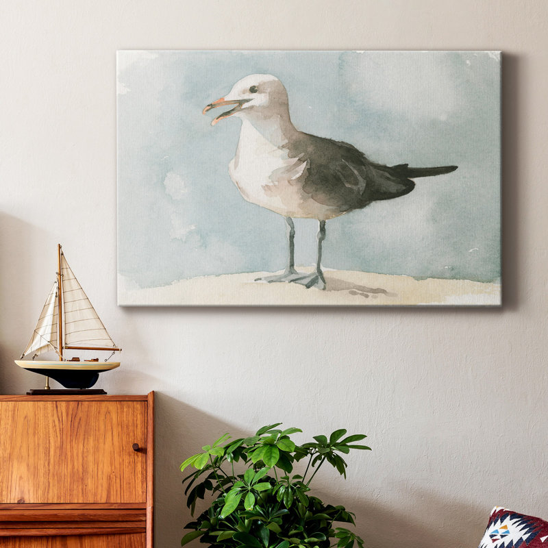 Simple goéland II - impression sur toile tendue, H 36 po x l 24 po x P 1 po