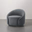 Fauteuil demi-tonneau pivotant rembourré Aunna-189368899