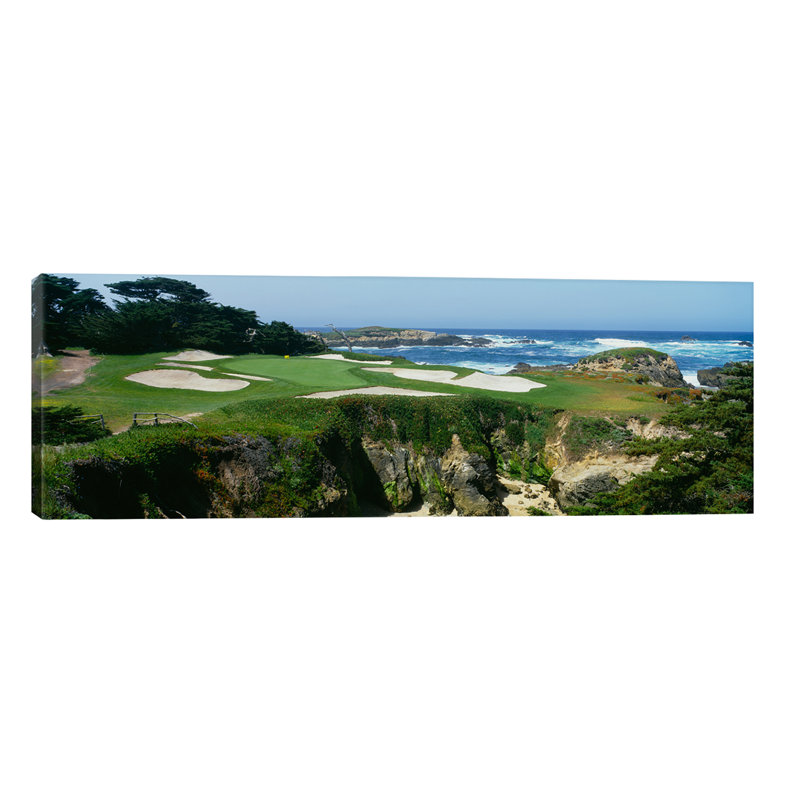 15Th Hole I, Cypress Point Golf Course, Pebble Beach, California, Usa by Panoramic Images - Wrapped Canvas Panoramic Print