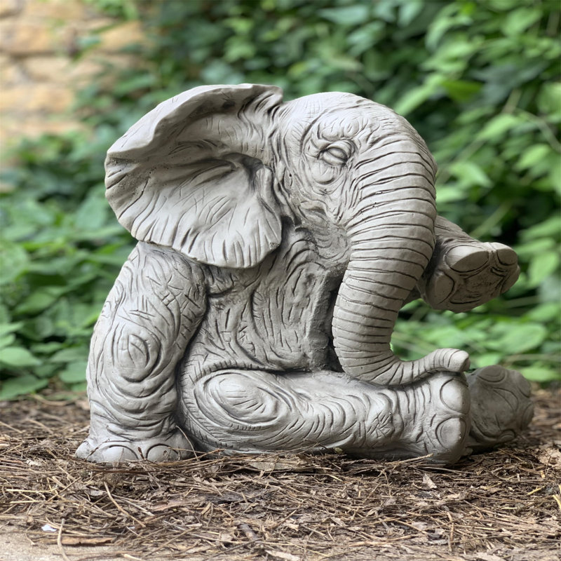 Elephant Concrete / Cement Garden Statue