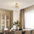 Kuol 6-Lights 17.7" Modern Dimmable Crystal Champagne Flower Semi Flush Mount Ceiling Light-1716669330