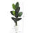 Traveler's Palm Artificial Tree in White Planter