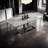 Rectangular rock plate dining table and chair set-108225124