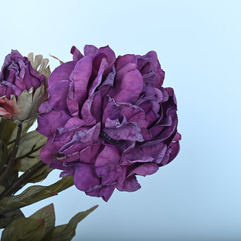 24" H Artificial  With Long Stems For Vase Filler Table Decoration, Purple