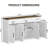 55 Inch Buffet Cabinet With Drawers,-315678125