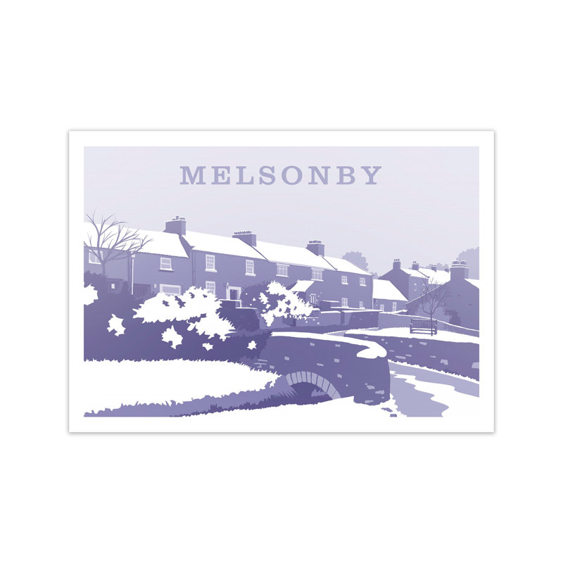 Melsonby (Snow) by Richard O'Neill - Print, Unframed, 40cm H x 50cm W x 1cm D