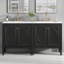 60" Double Sink Bathroom Vanity Set, 2 Cabinets, Soft-Close Doors, Storage Drawers, White-1962455712-1962455717