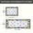 Lemon Tile Border, 2 Pcs Non Slip Kitchen Mats