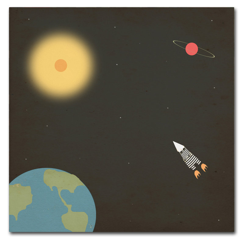 « the mission », art sur toile, H 18 po x l 18 po