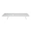 Chaise longue blanche, chaise longue d'extérieur