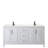 Daria 72'' Double Bathroom Vanity with Carrara Marble Top-40066174-80205427-61132183