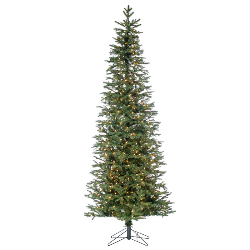 Lighted Artificial Pine Christmas Tree, 10'