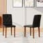 Chaises de salle à manger ergonomiques 2 pièces avec dossier à boucle et polyuréthane confortable