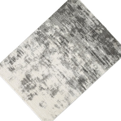 Tapis crème / gris tissé à la main Georgine