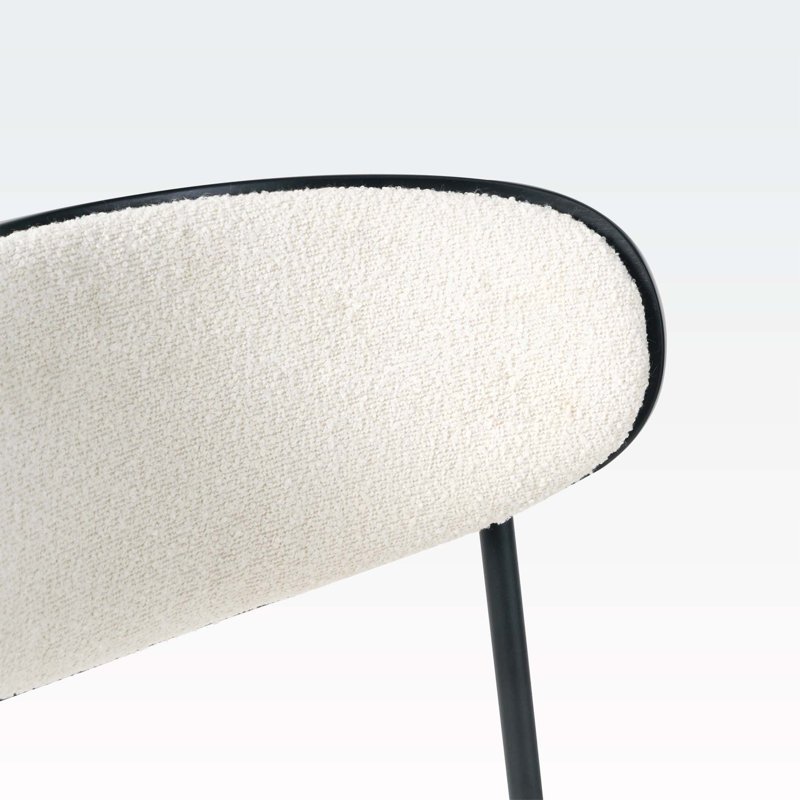 Chaise d'appoint large 18,9 po Lawrenson, White Fabric