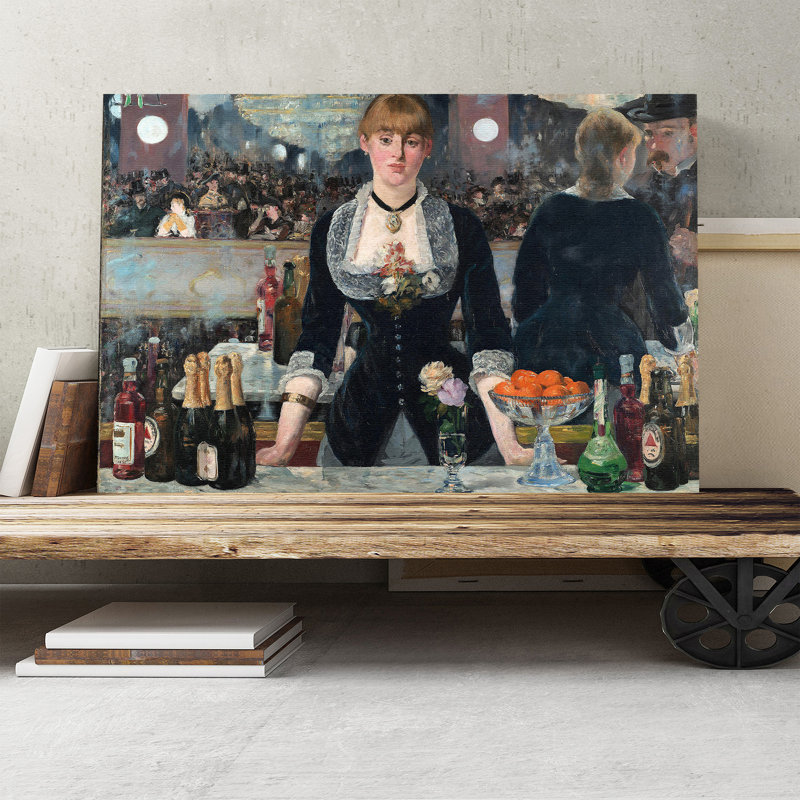 A Bar at the Folies-Bergère by Édouard Manet - Wrapped Canvas, 70cm H x 100cm W
