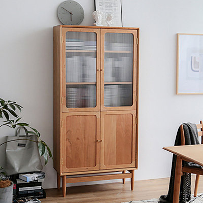 Bibliothèque avec porte vitrée Cherry