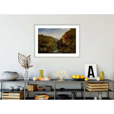 Autumn Afternoon the Wissahickon by Thomas Moran -Framed Giclee Print