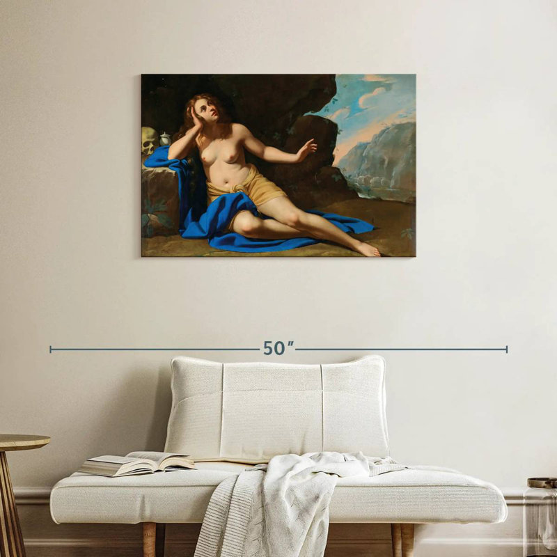 Adella Mary Magdalene en extase 1654, H 24 po x l 36 po