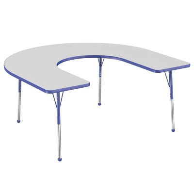 Laminate Adjustable Horseshoe Activity Table