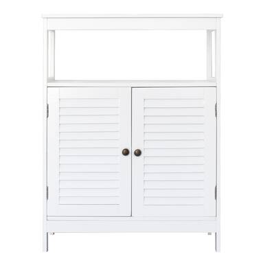 Ivinta Free Standing Bathroom Storage Cabinet with Shutter Doors