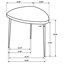 Ensemble de tables basses et de tables de bout noires 2 pièces Xander