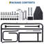 Élévateur de couvercle de spa hydraulique pour spa - accoudoirs en U réglables, convient aux couvercles de 53 à 92,5 po de largeur - Installation facile sous le support, support sécuritaire, résistant aux intempéries, largeur de barre de gaz simple de 53,1 po à 92,5 po