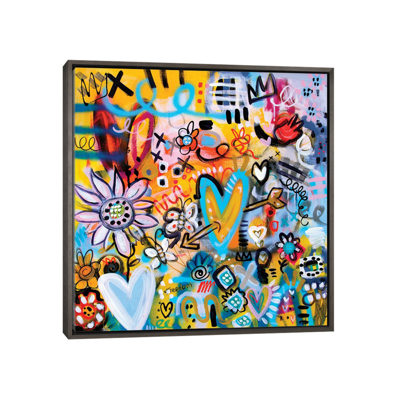 Immersed In Optimism II - reproduction d'art murale encadrée, Gris, H 26 po x l 26 po