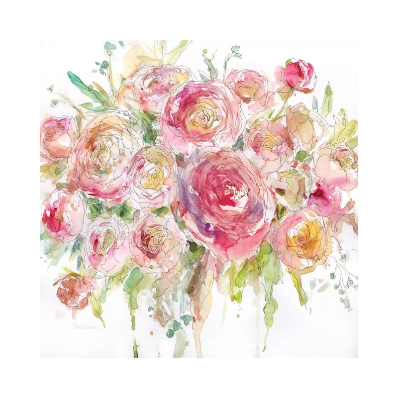Graceful Bouquet by Carol Robinson - Wrapped Canvas Print, 30.48 cm H x 30.48 cm W