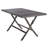 Ched Rectangular Wicker/Rattan Outdoor Folding Dining Table-2060669083