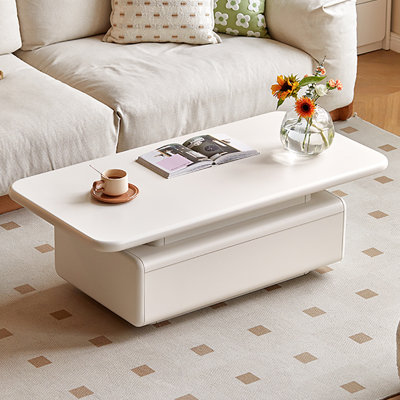Cream style solid wood end table