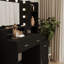 Nouvelle coiffeuse à miroir intelligente avec tiroirs et armoire de rangement, coiffeuse avec coussin de chambre à coucher, vestiaire