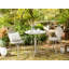 Set of 2 Metal Garden Chairs Grey Aadhi 