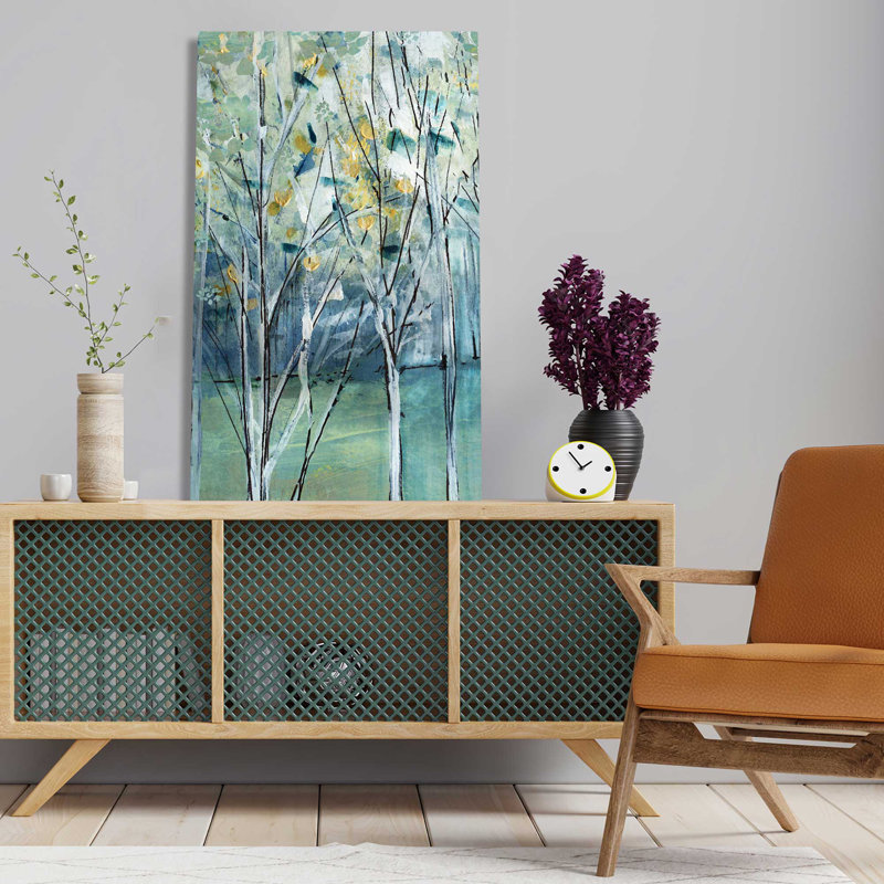 Frost Valley Light par Susan Jill - Peinture, L 28 po x H 48 po, Toile tendue