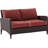 Mosca 51 " W Metal Loveseat with Cushions-48217009