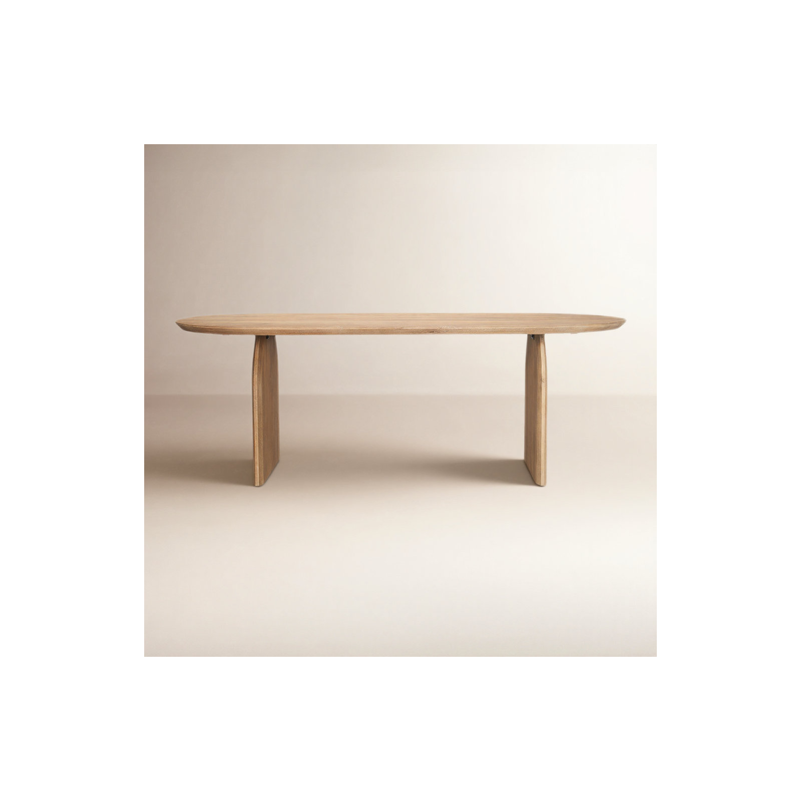 Brogan 86.5'' Oval Dining Table, Light Brown