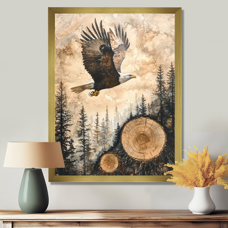 Gelsomina - Animals Canvas Wall Art, H 44 po x l 34 po, Picture Framed, Gold